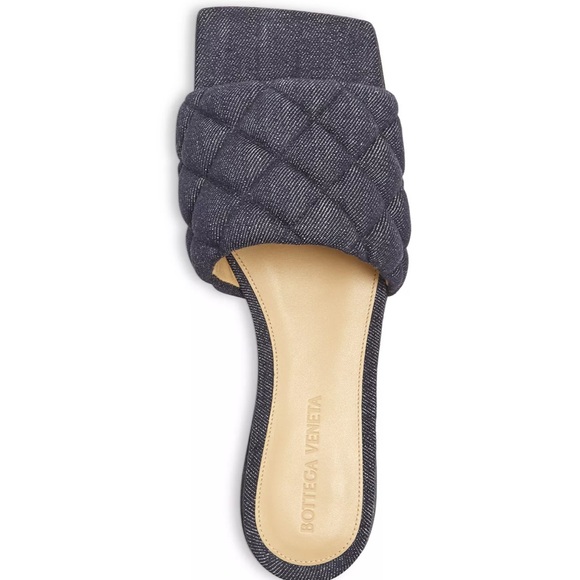 Bottega Veneta Women's Square Toe Quilted Slide Sandals (38.5) - Picture 2 of 8